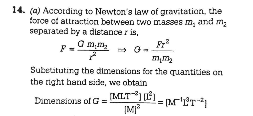 The Dimensions Of Universal Gravitation Constant Are Sahay Lms