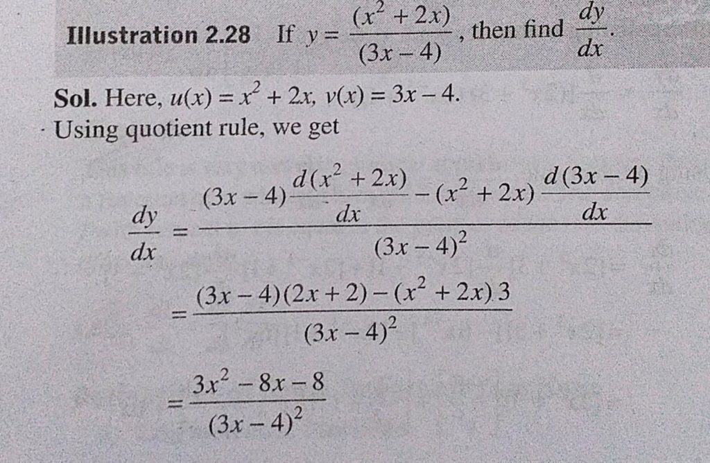 If Y X 2 2x 3x 4 Then Find Dy Dx Sahay Sir