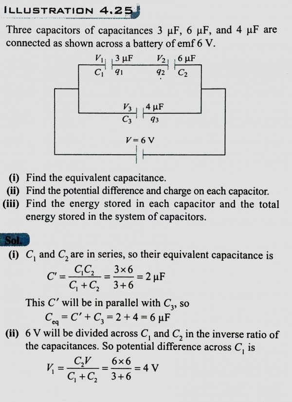 Three Capacitors Of Capacitances 3μF, 6μF, And 4μF Are Connected As ...