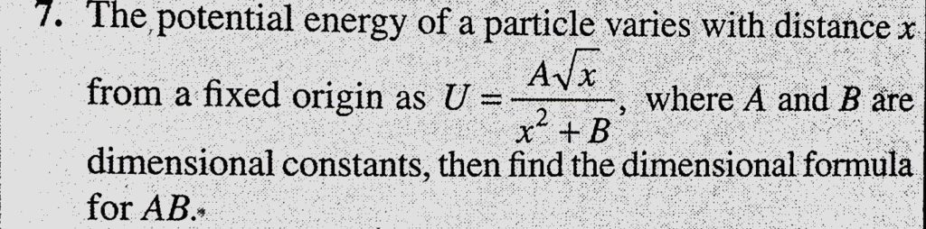 The Potential Energy Of A Particle Varies With Distance X From A Fixed ...