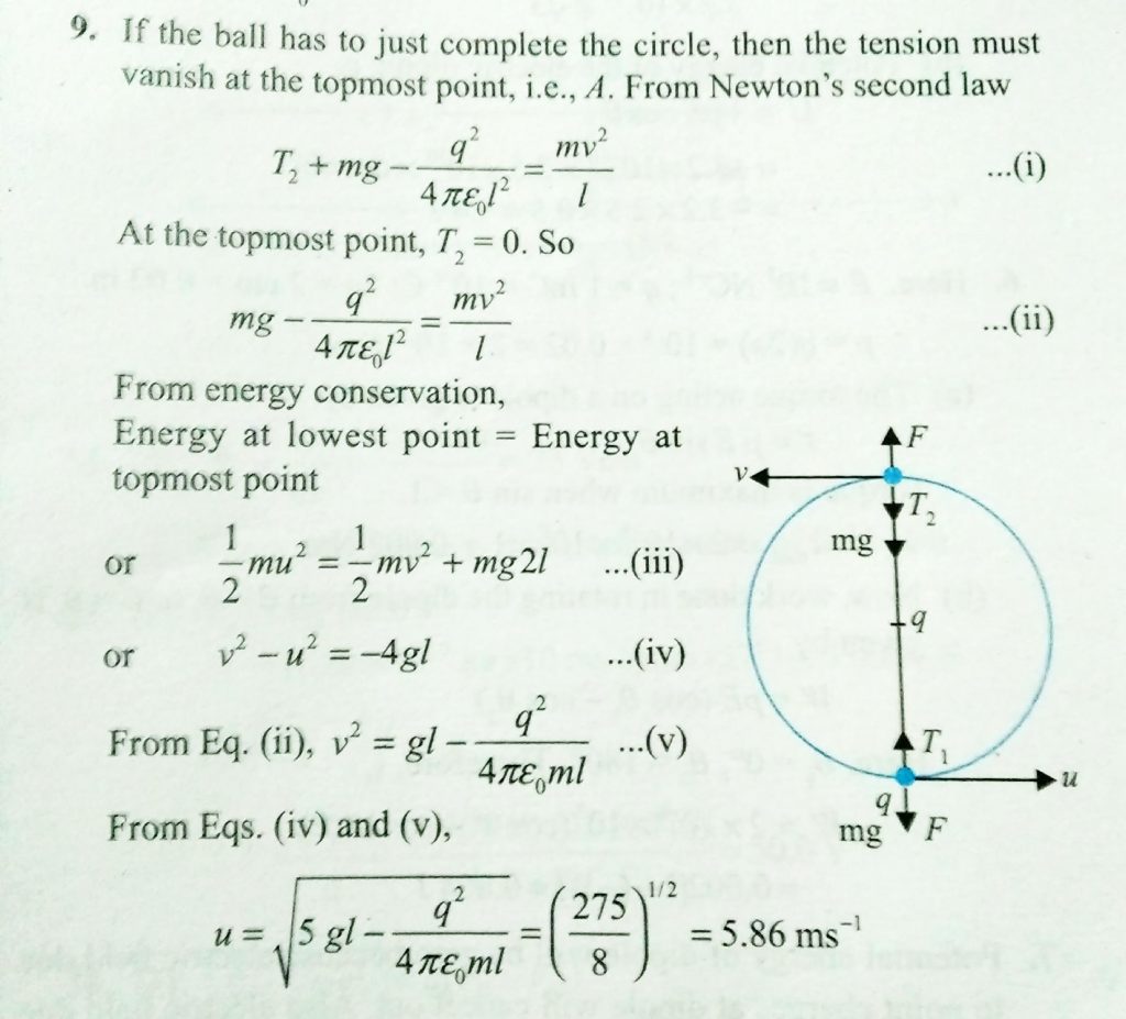 A Small Ball Of Mass 2 10 3 Kg Having A Charge 1 Mc Is Suspended By A String Of Length 0 8m Another Identical Ball Having The Same Charge Is Kept At