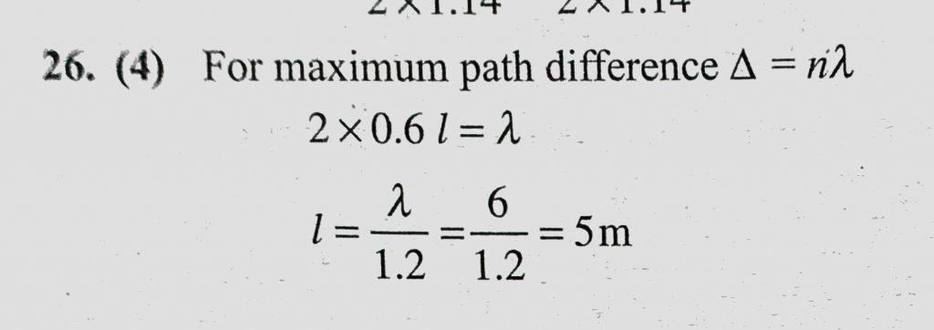 A Sound Wave Starting From Source S Follows Two Paths Sefd And Seabfd If Ab L Ae Bf 0 6 L And Wavelength Of Wave Is Lemda 11 M