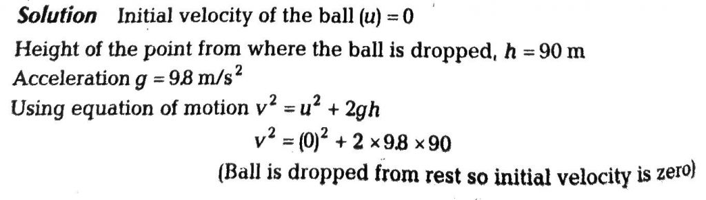 A Ball Is Dropped From A Height Of A Height Of 90 M On A Floor At Each Collision With The Floor The Ball Loses One Tenth Of Its Speed