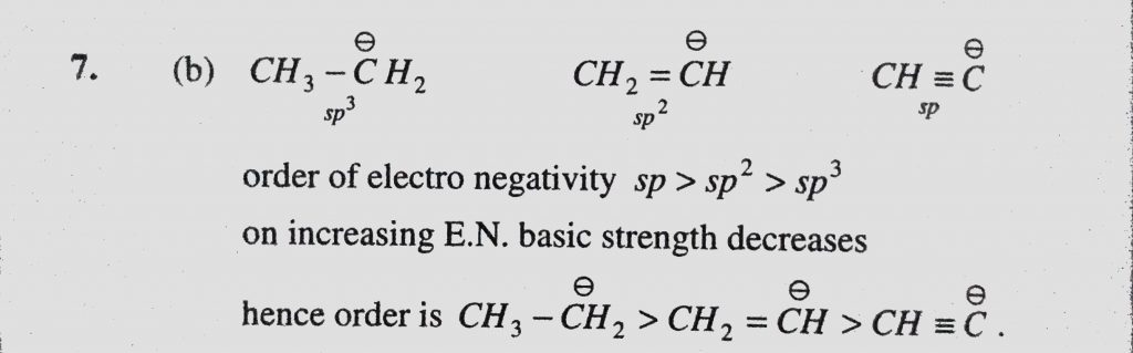 Basic Strength Of 1 H3c Ch2 2 H2c Ch 3 H C C Is In The Order Of Sahay Lms