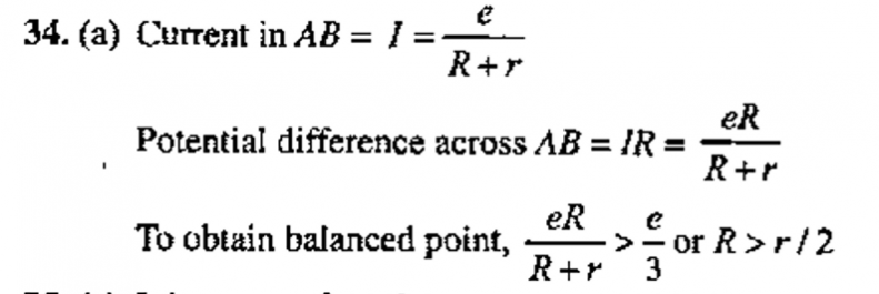 A Potentiometer Arrangement Is Shows In Fig 6 62 The Driver Cell Has Emf E And Internal Resistance R The Resistance Of Potentiometer Wire Ab Is R F Is The Cell Of Emf E 3